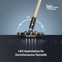 Blaupunkt A70 Şarjlı Dikey Süpürge Gold - 4