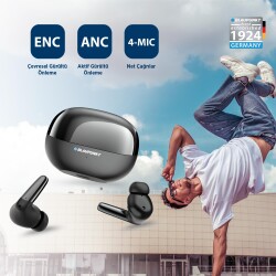 Blaupunkt B320 Kablosuz BT ENC Android IOS Uyumlu TWS Kulaklık Siyah - 3