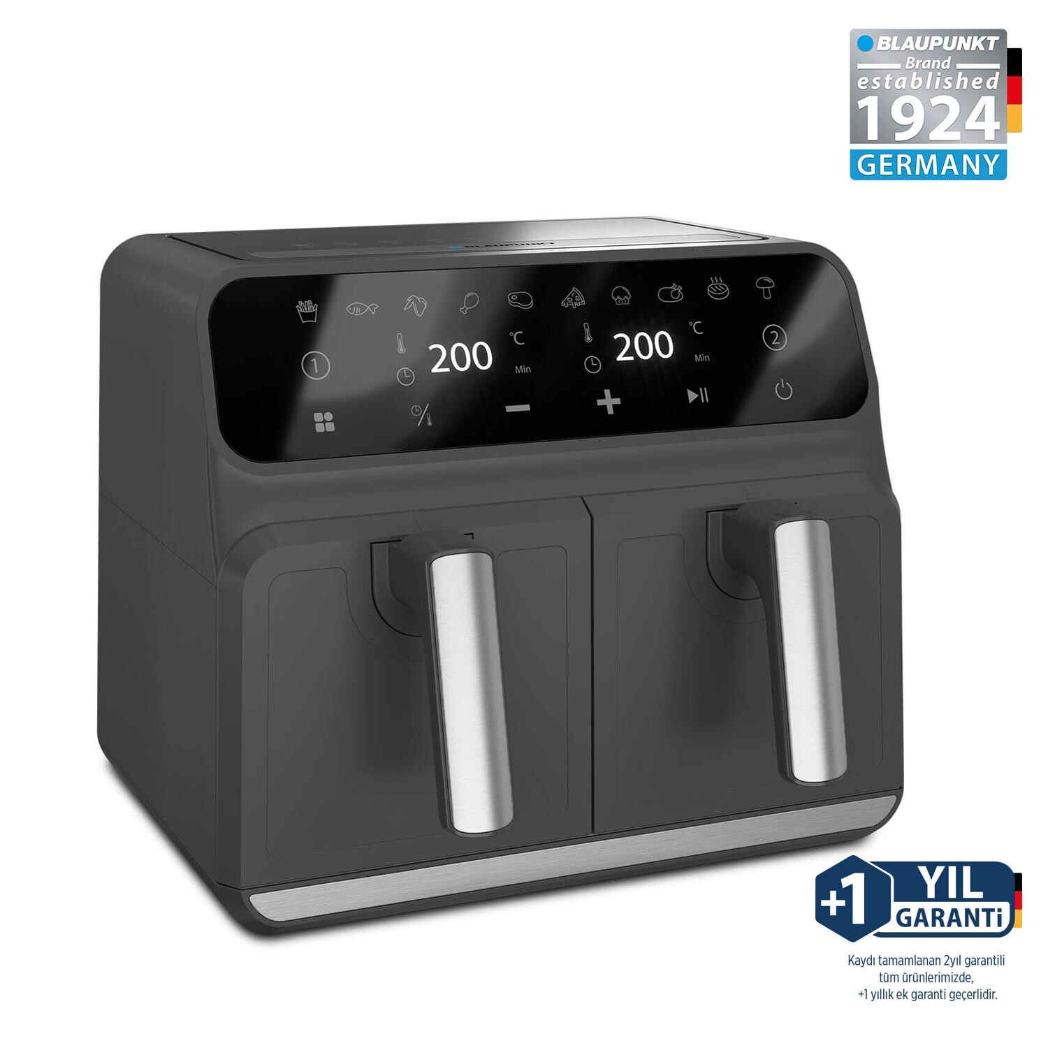 Blaupunkt D7800 Taste Master 2 Basket Air Fryer Black - Blaupunkt