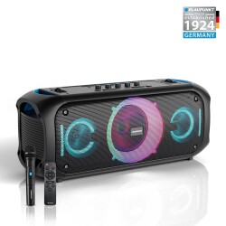 Blaupunkt PL700 Mikrofonlu Uzaktan Kumandalı Kablosuz BT Speaker Hoparlör Siyah - Blaupunkt