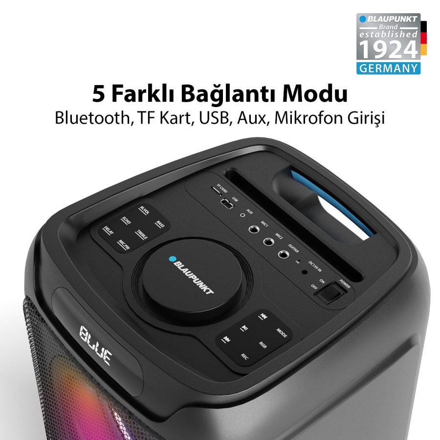 Blaupunkt PL800 Kablosuz Bluetooh Speaker Hoparlör Siyah - 4