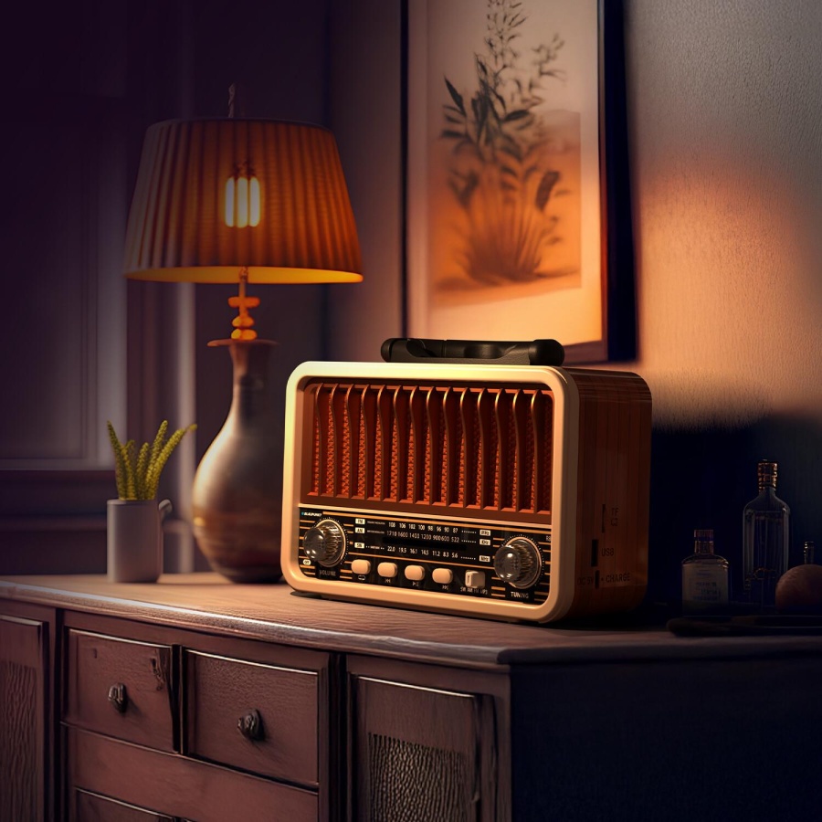 Blaupunkt R80 Nostaljik Radyo BT 5.3 Type-C Destekli FM AM SW Hafızalı Şarjlı Kahverengi - 4