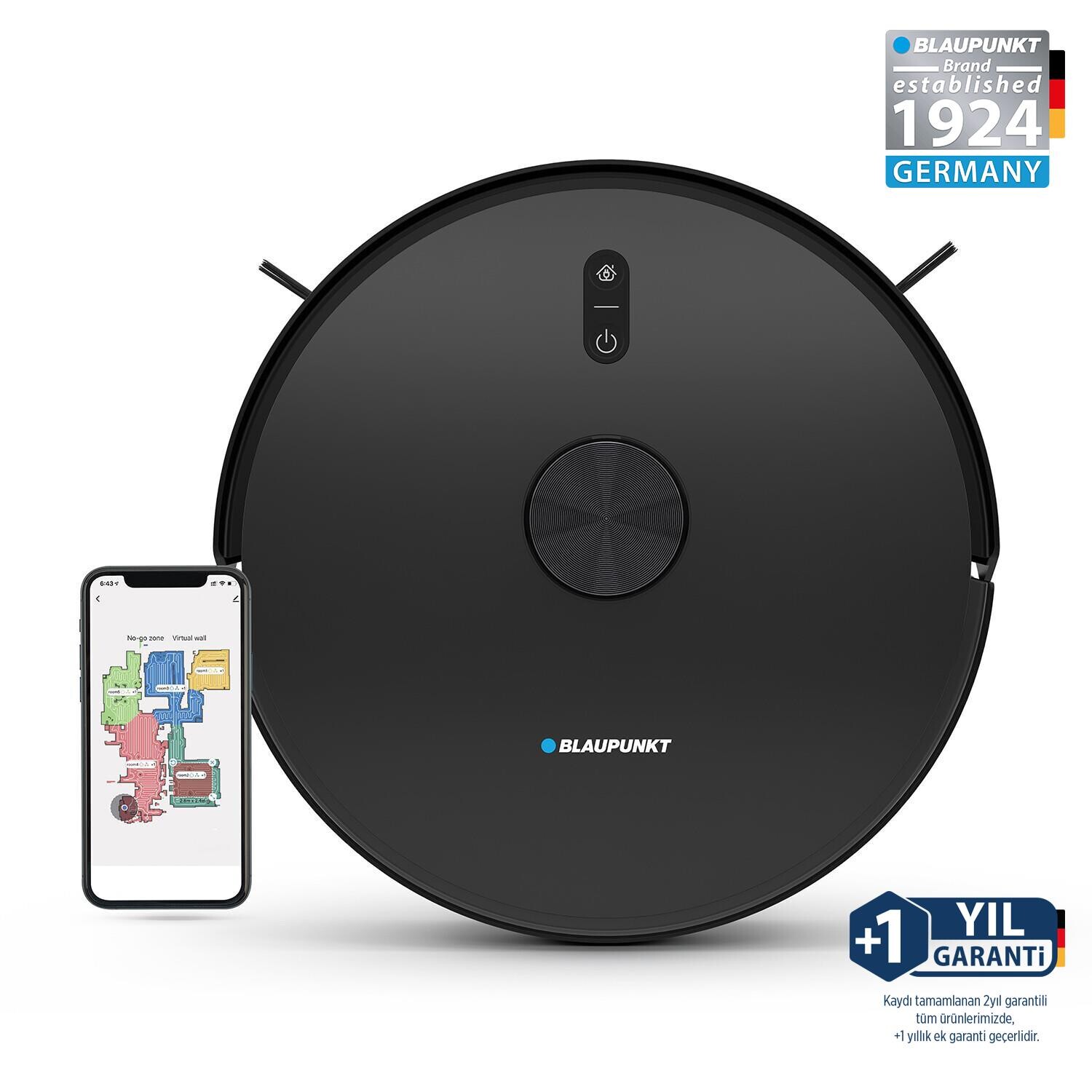Blaupunkt S10 Robomaster Robot Süpürge Siyah - Blaupunkt