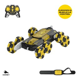Corby Aero Spınner CSG11 Uzaktan Kumandalı Akrobat Araba Sarı - 3