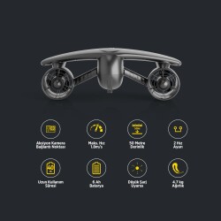 Corby Aqua Vento M3 Elektrikli 2 x 300W Deniz Scooter Siyah - 2