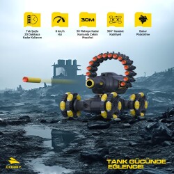 Corby Boom Tank CSG06 Uzaktan Kumandalı Akrobat Araba - 2