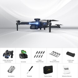 Corby Brushless WiFi Kameralı Drone Çift Bataryalı 720P HD Kamera 90° Hareketli Kamera IR Sensörlü - 4