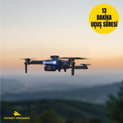Corby Brushless WiFi Kameralı Drone Çift Bataryalı 720P HD Kamera 90° Hareketli Kamera IR Sensörlü - 6