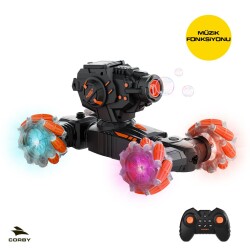 Corby Bubble Tank CSG16 Uzaktan Kumandalı Akrobat Araba Turuncu - 4