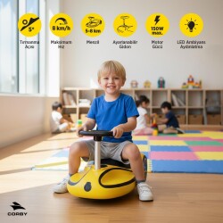 Corby CS30 Elektrikli Çocuk Scooter Sarı - 2