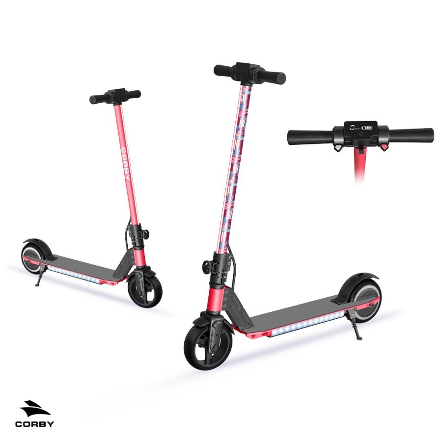 Corby CS90 Elektrikli Çocuk Scooter Kırmızı - 3