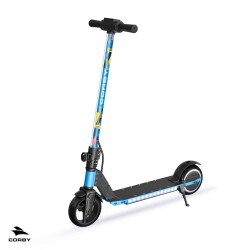Corby CS90 Elektrikli Çocuk Scooter Mavi - 2