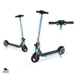 Corby CS90 Elektrikli Çocuk Scooter Mavi - 3