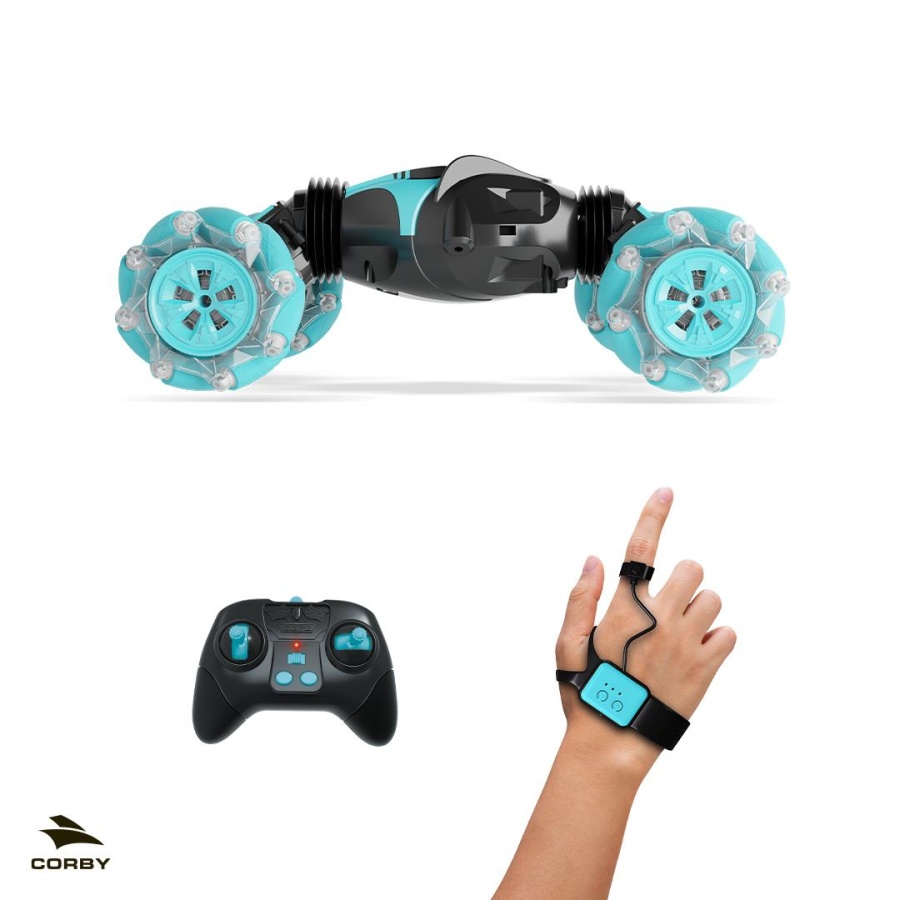 Corby CSG01 Uzaktan Kumandalı Akrobat Araba Mavi - 5