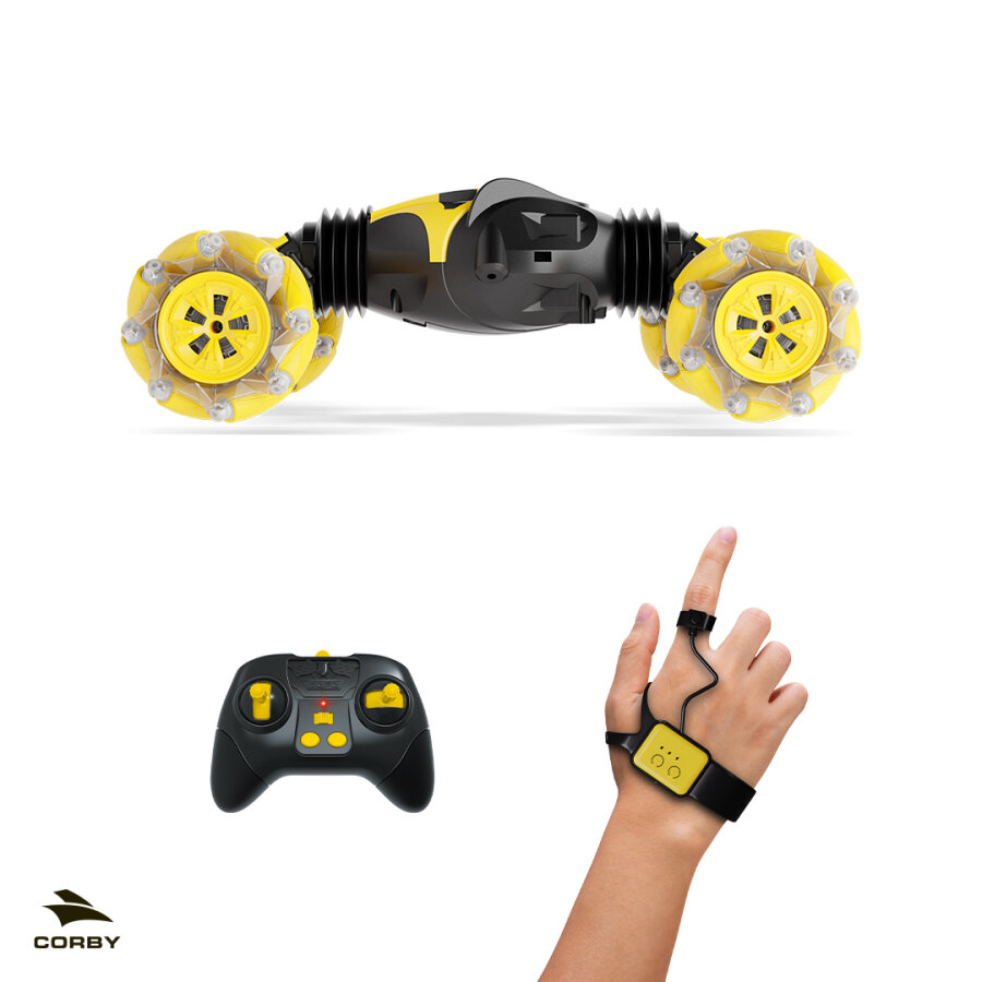 Corby CSG01 Uzaktan Kumandalı Akrobat Araba Sarı - 5