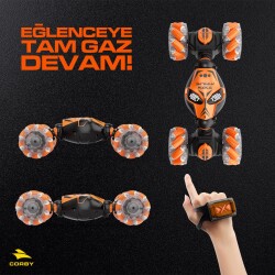 Corby CSG02 Uzaktan Kumandalı Akrobat Araba Turuncu - 3