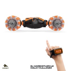 Corby CSG02 Uzaktan Kumandalı Akrobat Araba Turuncu - 6
