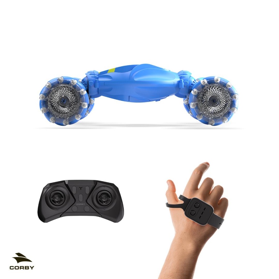 Corby CSG03 Uzaktan Kumandalı Akrobat Araba Mavi - 6