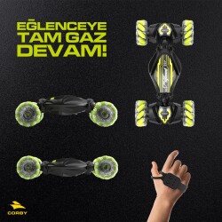 Corby CSG03 Uzaktan Kumandalı Akrobat Araba Siyah - 3