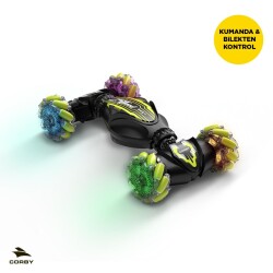 Corby CSG03 Uzaktan Kumandalı Akrobat Araba Siyah - 4