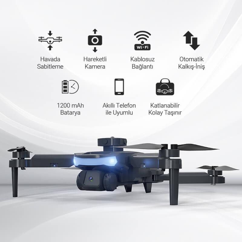 Corby Drones CX030 Skywalk Kablosuz Katlanabilir Hareketli Kamera 720p Smart Drone - 4
