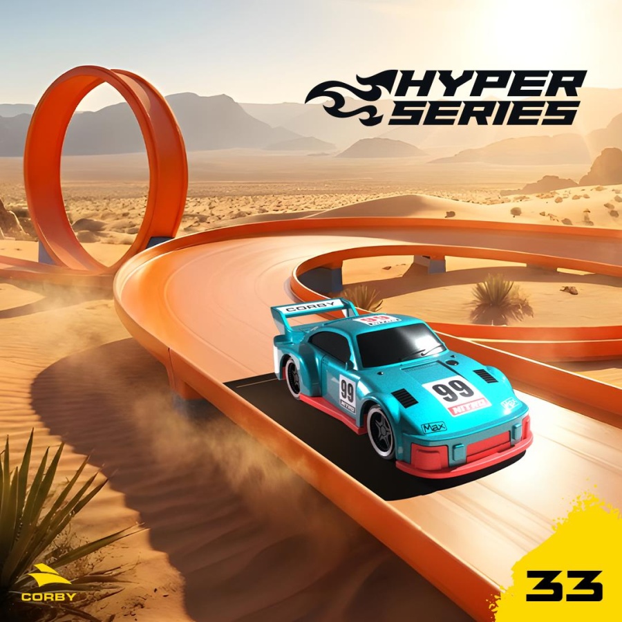 Corby Hyper Series CT101 Fırlatma Rampalı Metal Oyun Arabası Mavi - 2