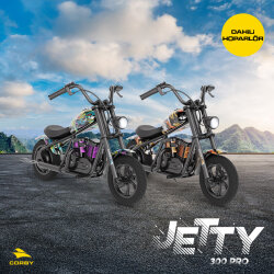 Corby Jetty 300 R240X Pro Elektrikli Mini Çocuk Motoru 160W Mavi - 3