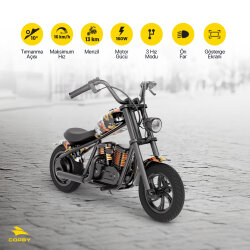 Corby Jetty 300 R240X Pro Elektrikli Mini Çocuk Motoru 160W Turuncu - 2