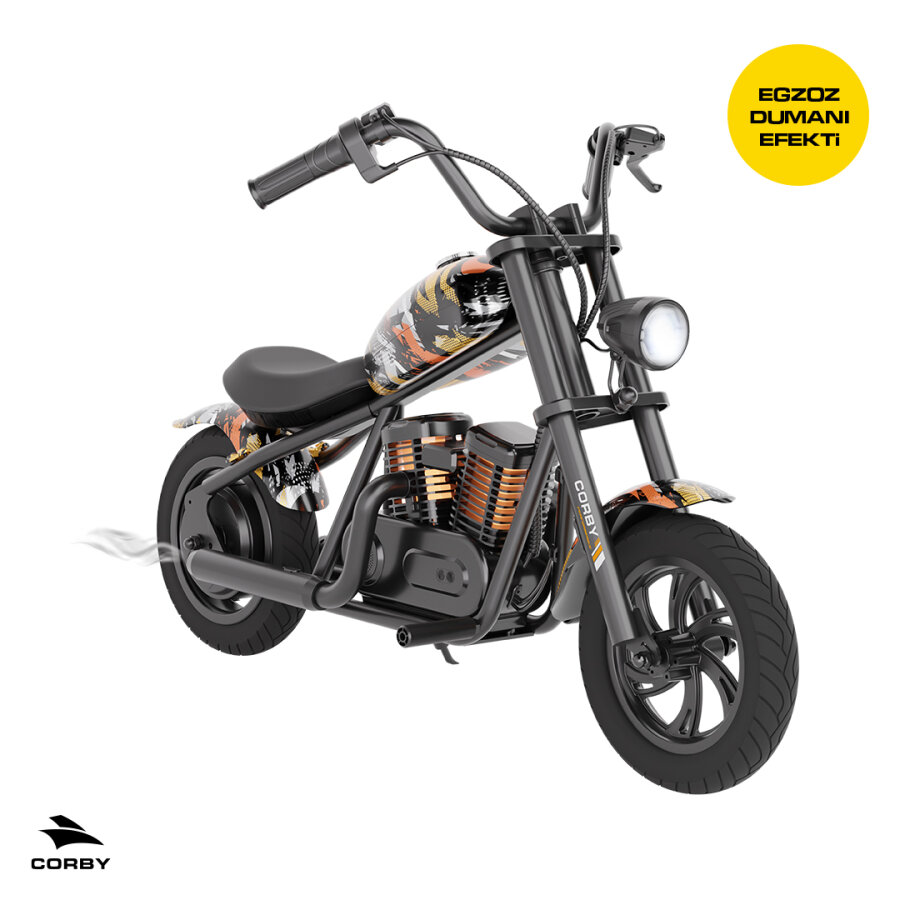 Corby Jetty 300 R240X Pro Elektrikli Mini Çocuk Motoru 160W Turuncu - 4