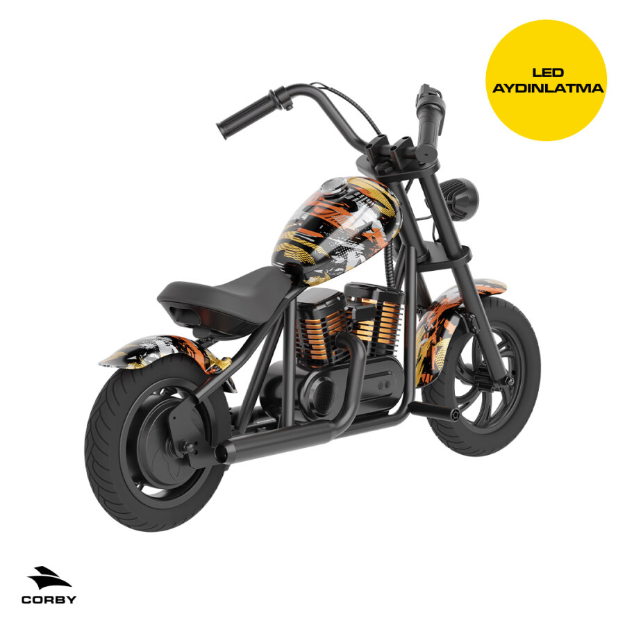 Corby Jetty 300 R240X Pro Elektrikli Mini Çocuk Motoru 160W Turuncu - 5