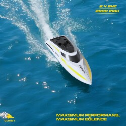 Corby Mızu CSG14 Uzaktan Kumandalı Yarış Teknesi - 4