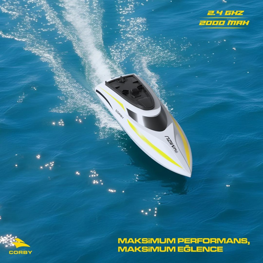 Corby Mızu CSG14 Uzaktan Kumandalı Yarış Teknesi - 4