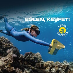 Corby Nautilus M2 Elektrikli 2 x 500W Deniz Scooter Sarı - 2