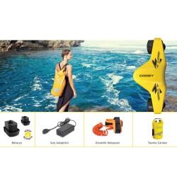 Corby Nautilus M2 Elektrikli 2 x 500W Deniz Scooter Sarı - 4