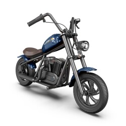 Corby R240X Elektrikli 3 Vitesli Farlı 13km Menzilli 160W Güçlü Mini Çocuk Motoru Motosikleti Mavi - Corby