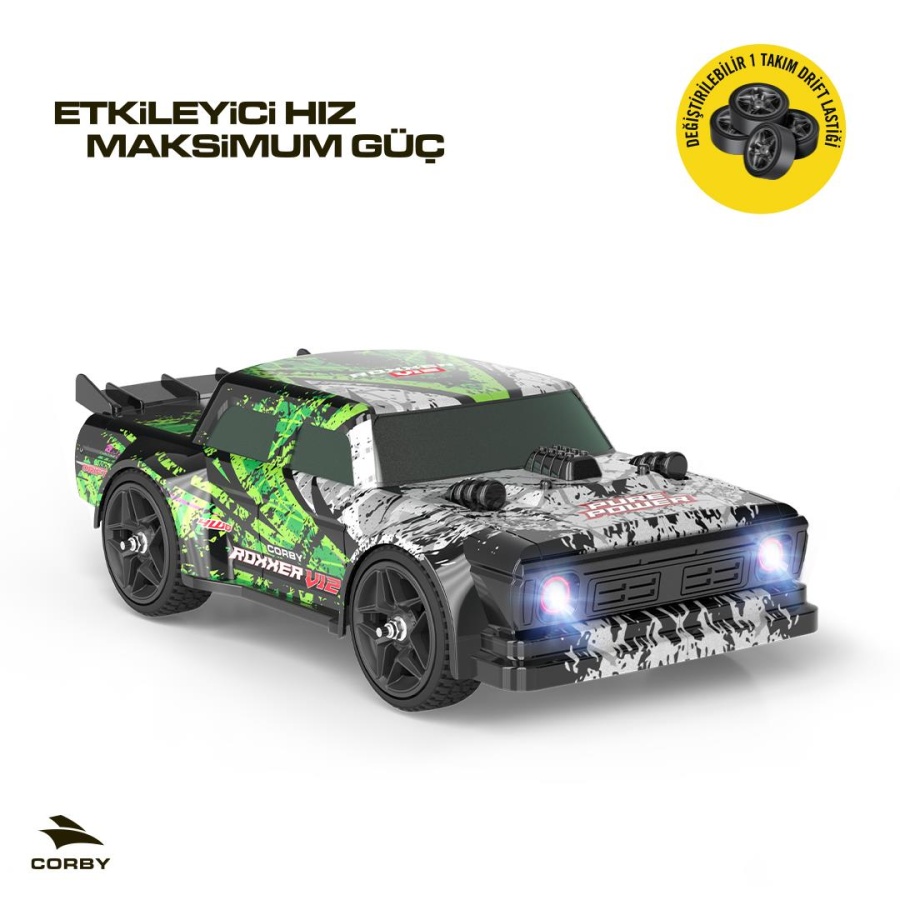 Corby Roxxer V12 CSG05 Uzaktan Kumandalı Yarış Arabası - 5