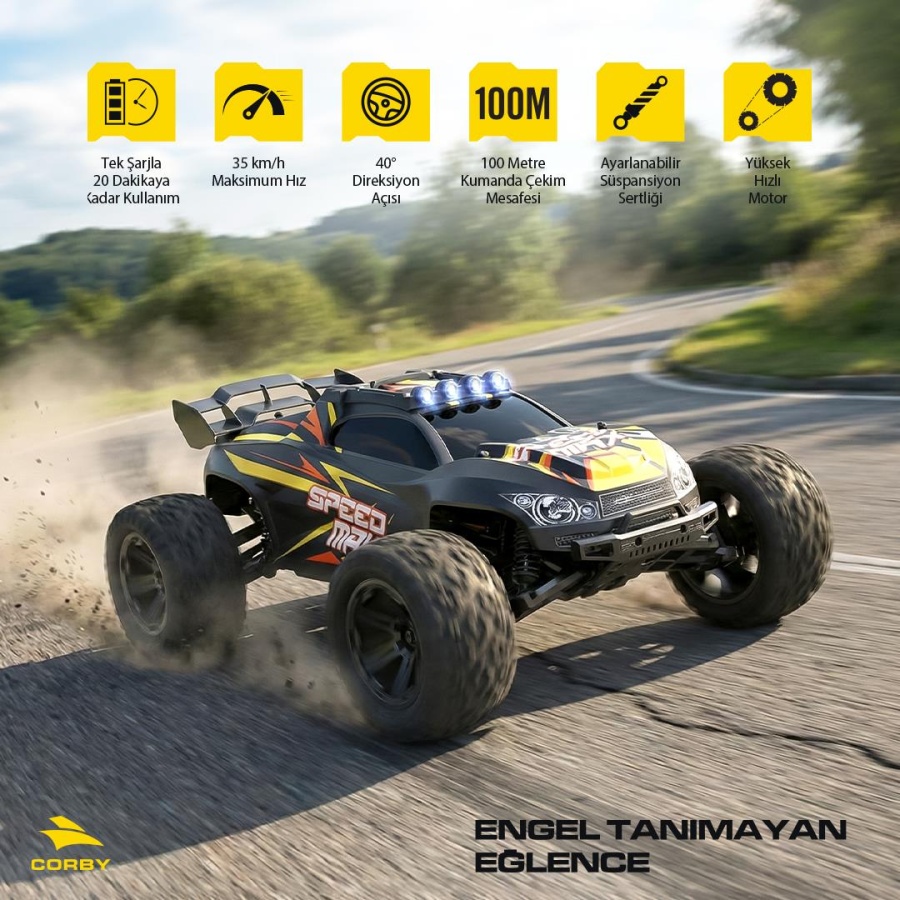 Corby Speed Max CSG12 Uzaktan Kumandalı Yarış Arabası - 2