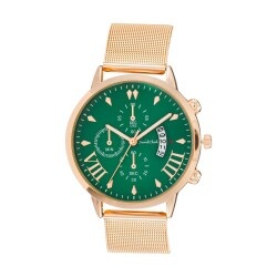 David Clark DC10120M-04 Erkek Kol Saati Gold - 1