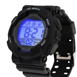 David Clark DC30100D-01 Unisex Dijital Kol Saati Siyah - 1