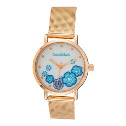 David Clark DC50130M-03 Kadın Kol Saati Gold - 1