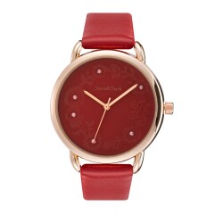 David Clark DC50131M-05 Kadın Kol Saati Kırmızı - David Clark