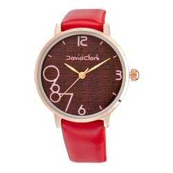 David Clark DC50153M-01 Kadın Kol Saati Kırmızı - 1