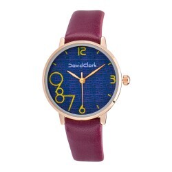 David Clark DC50153M-05 Kadın Kol Saati Mor - 1