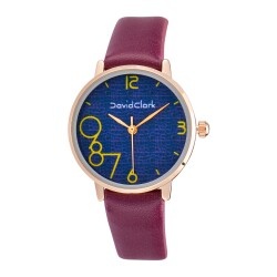 David Clark DC50153M-05 Kadın Kol Saati Mor - 1
