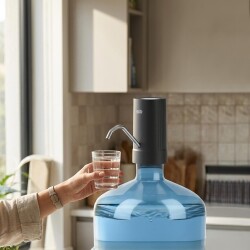 House Pratik HP104 Şarjlı Damacana Su Pompası Siyah - 3