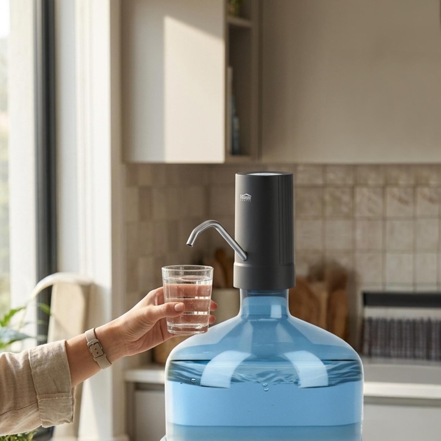 House Pratik HP104 Şarjlı Damacana Su Pompası Siyah - 3