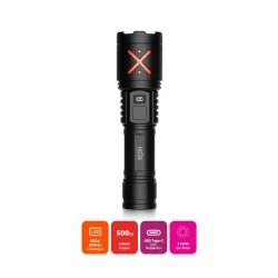 House Pratik HP105 Şarjlı 3 Modlu 500 Lümen El Feneri Siyah - 2