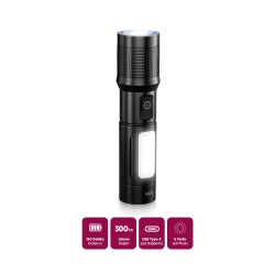 House Pratik HP108 Şarjlı 6 Modlu 300 Lümen El Feneri Siyah - 2