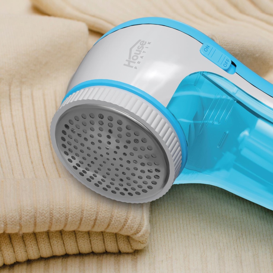 House Pratik HP47 Şarjlı 6 Bıçaklı Tiftik ve Tüy Temizleme Cihazı Mavi - 3