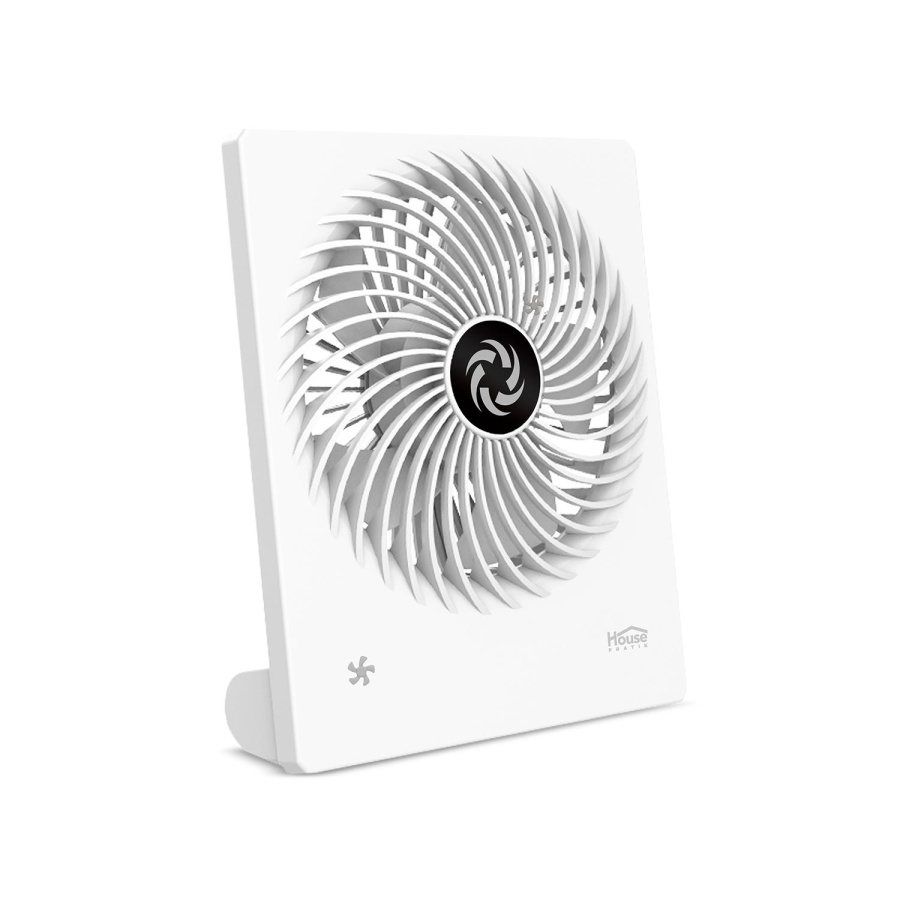 House Pratik HP63 Yüksek Performanslı Taşınabilir Şarj Edilebilir 3 Kademeli Masaüstü Fan Beyaz - 1